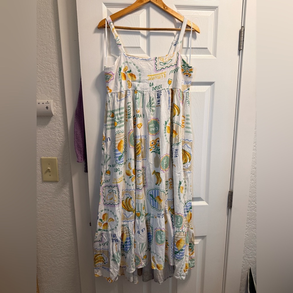 Paper Heart Italian print women summer dress